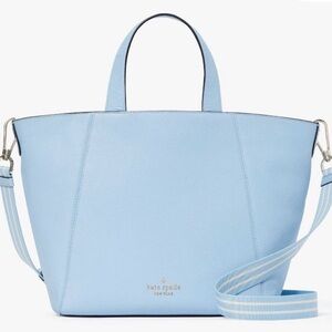 Kate Spade Rosie Satchel — Celeste Blue Pebbled Leather + Coin Purse